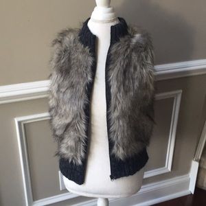 EUC Loft Faux Fur Vest